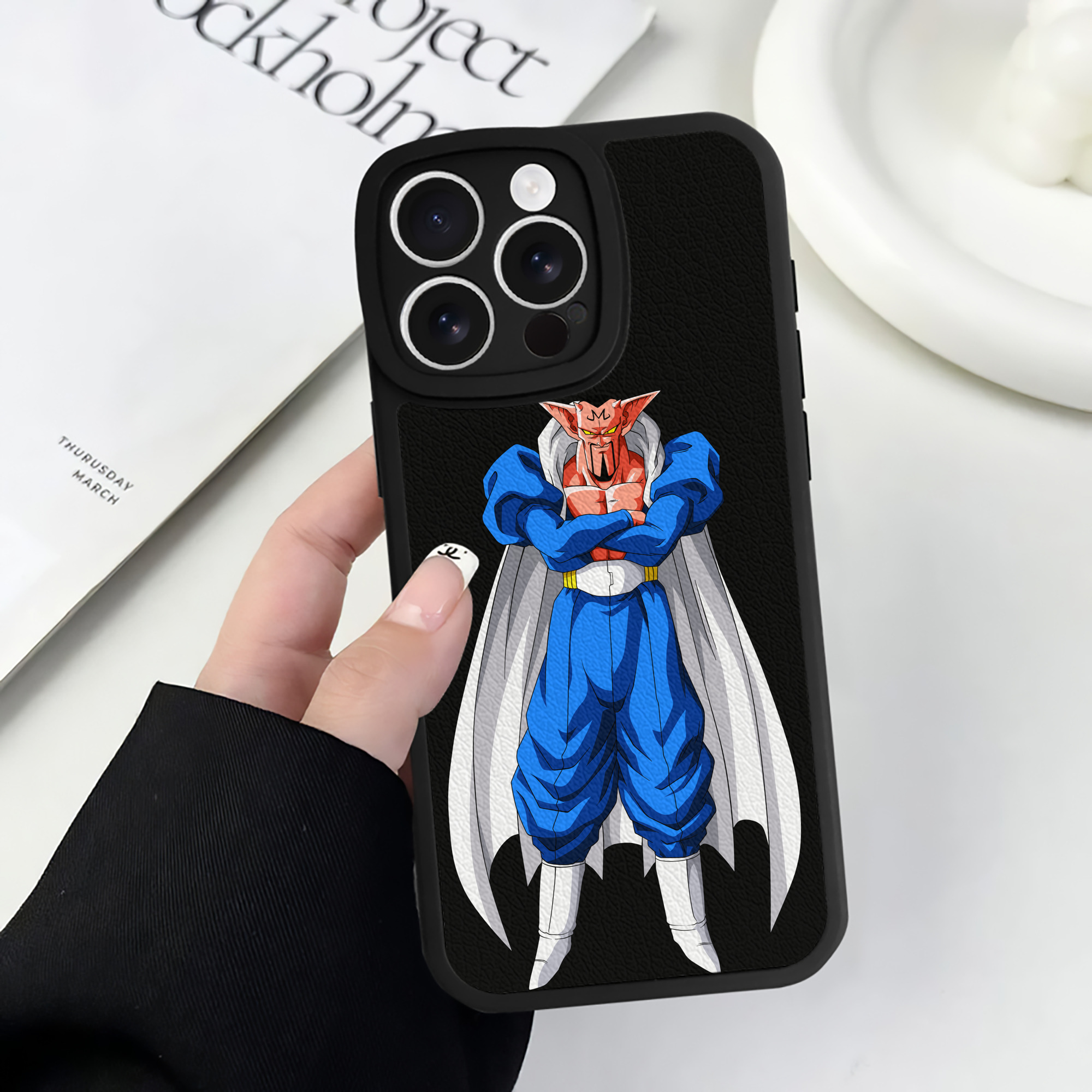 （画像用） ドラゴンボール DRAGON BALL 【iPhone 16シリーズ対応】シリコンスマホケース（レザー調） 材質：シリコン